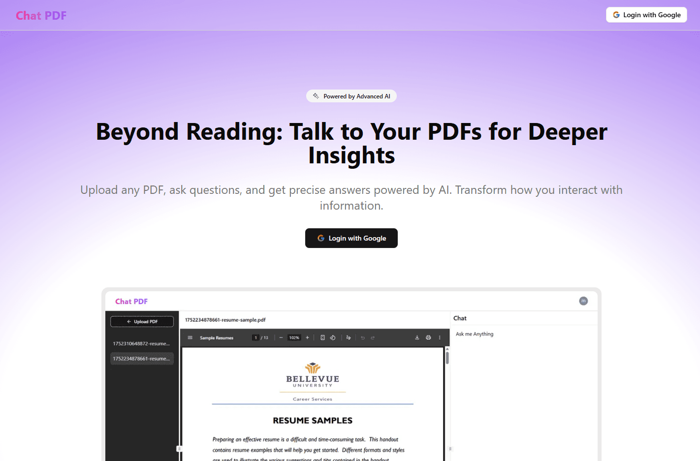 Chat with PDFs